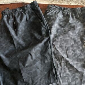 Fila Black and Grey shorts 2 pair